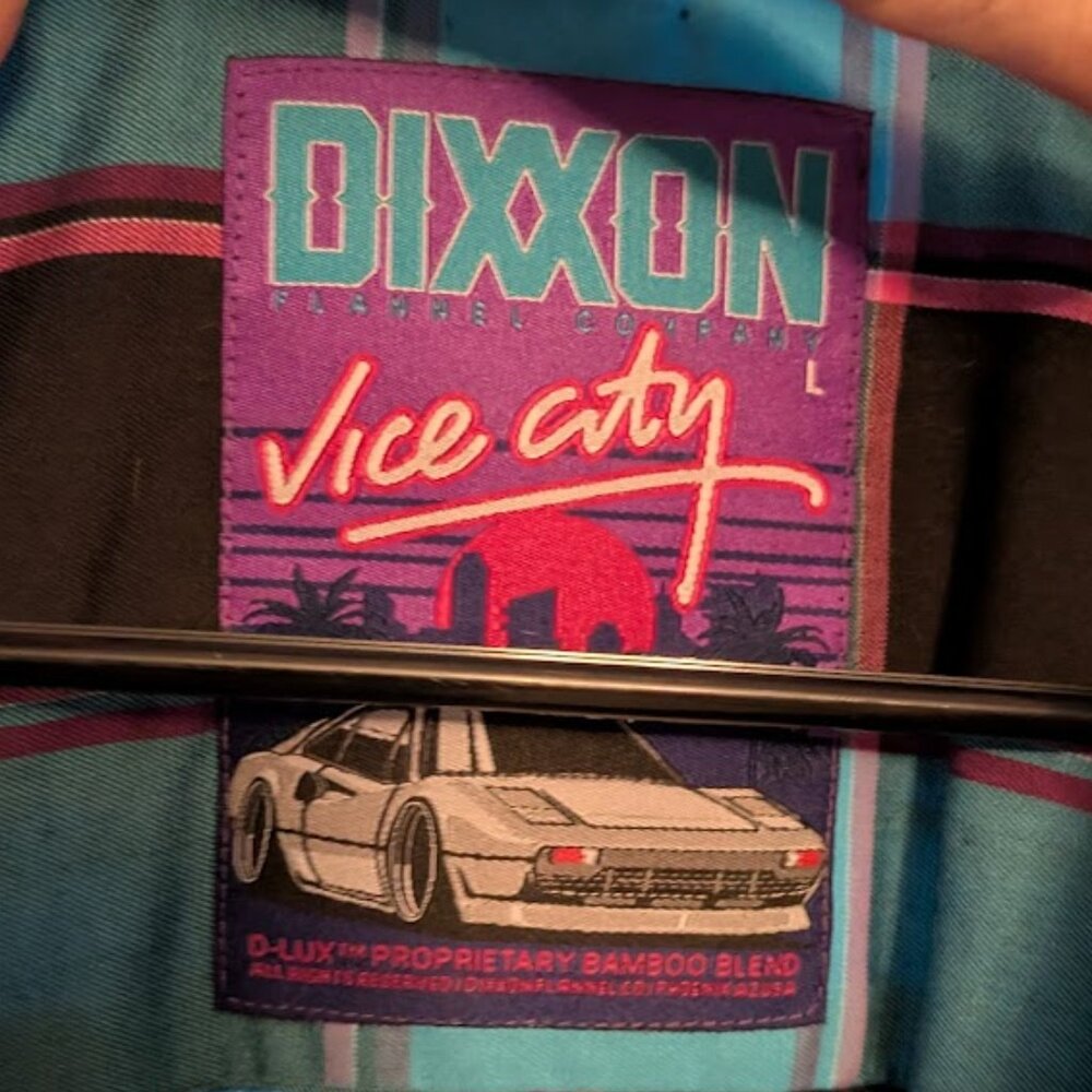 GT1 DIXXON "Vice City" Bamboo Short Sleeve Button Down - Picture 3 of 5